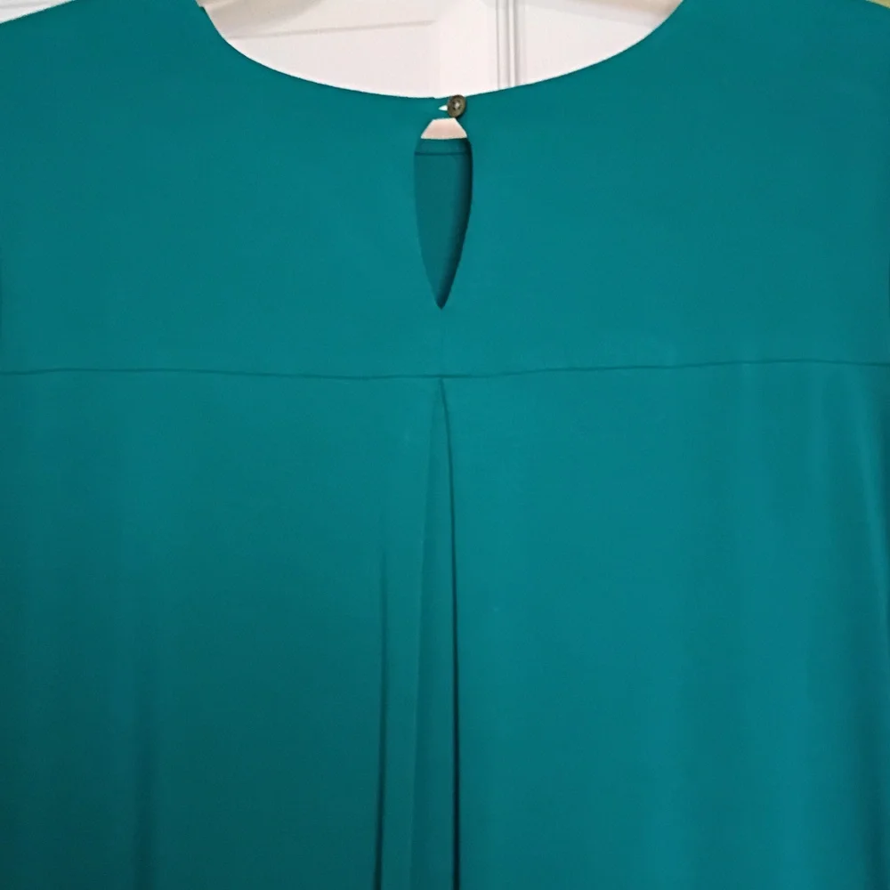 J.jill Teal Short Sleeve Dress - Picture 3 of 5